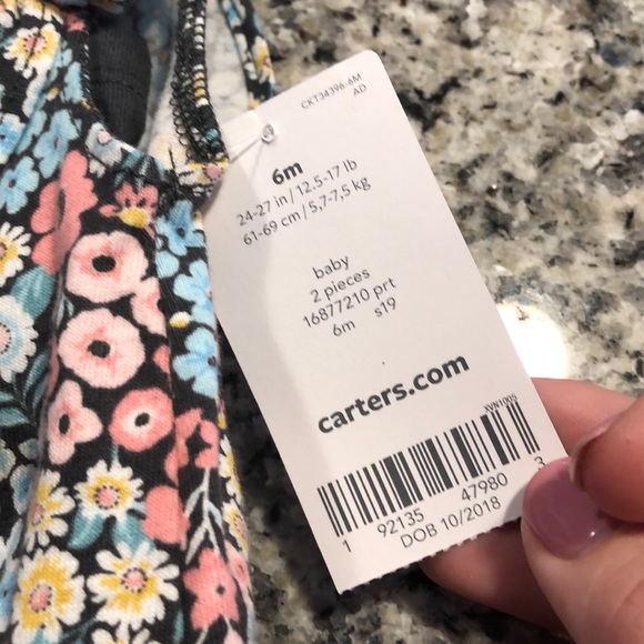 NWT, Carter’s 6 mo dress set - Picture 3 of 3